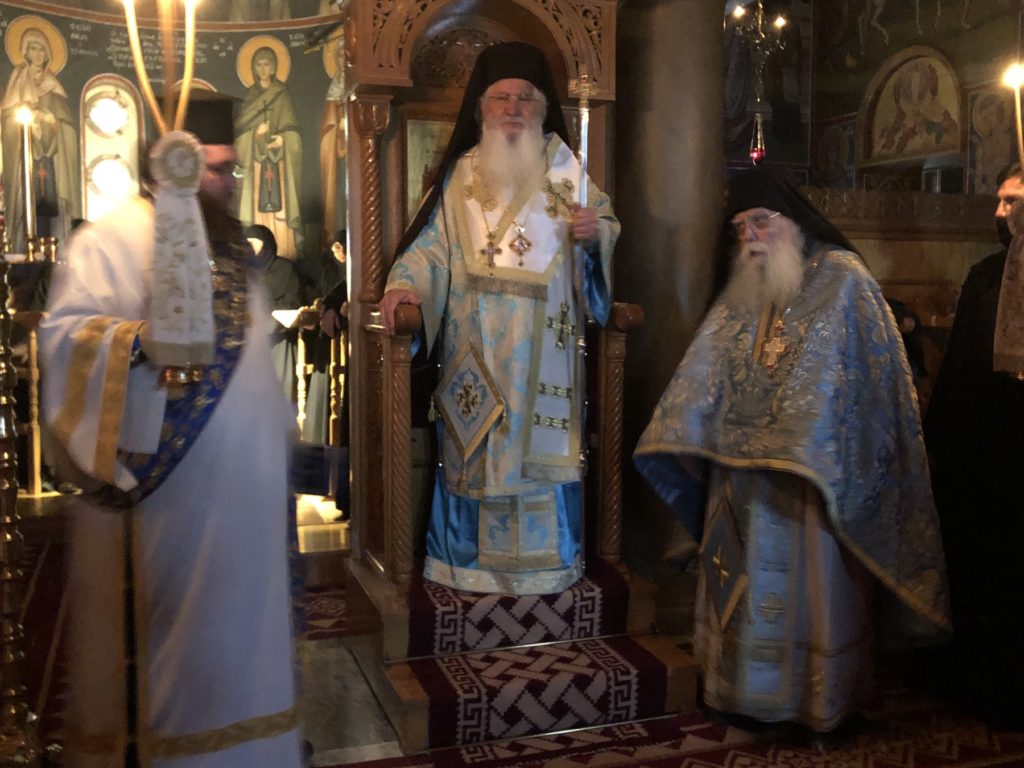 Στην Ιερά Μονή Αγίας Παρασκευής Κορωνείας ο Μητροπολίτης Θηβών