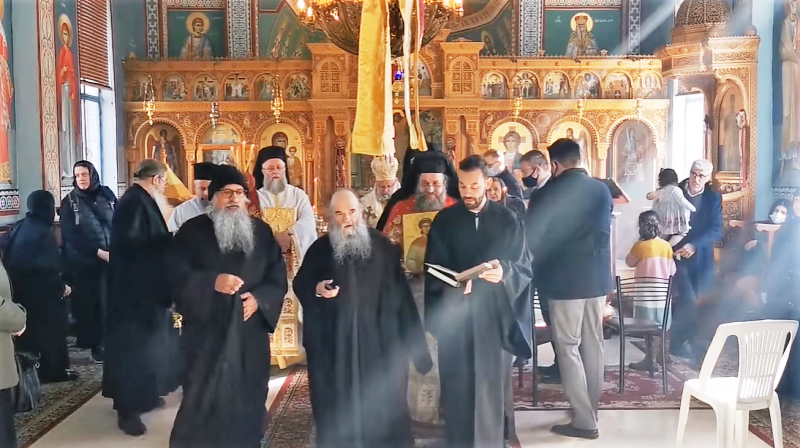 Η Εξόδιος Ακολουθία του μακαριστού Αγιοταφίτη Αρχιμανδρίτη Ευσέβιου Δαγγαλά