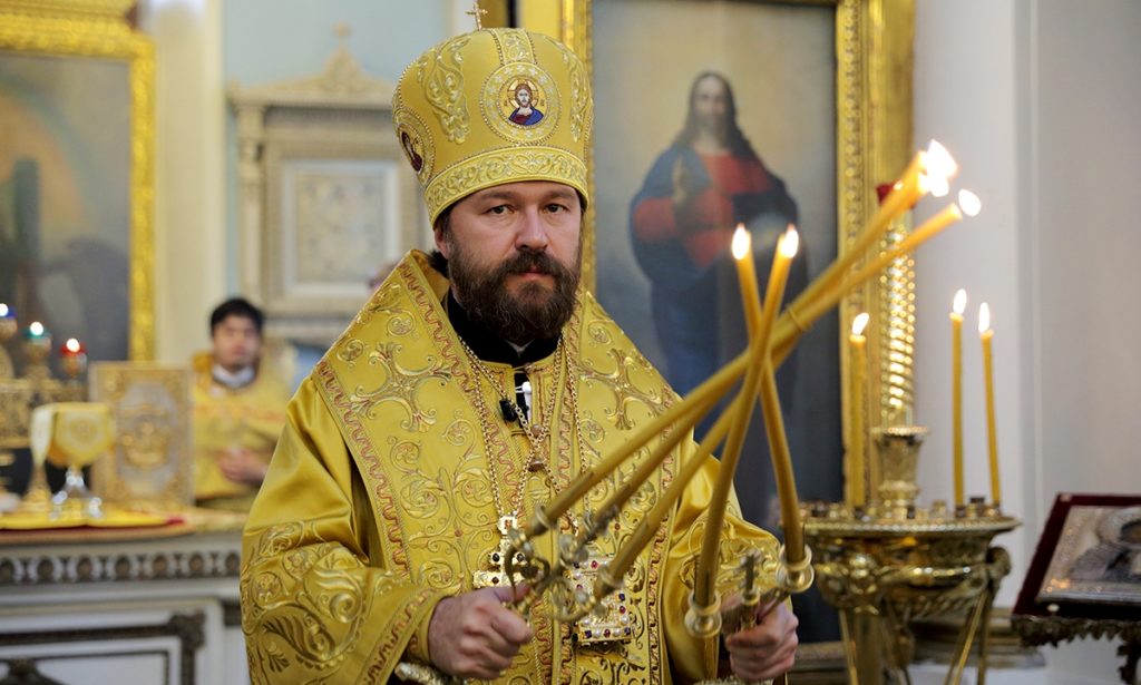 Патриаршее поздравление митрополиту Волоколамскому Илариону с 20-летием архиерейской хиротонии