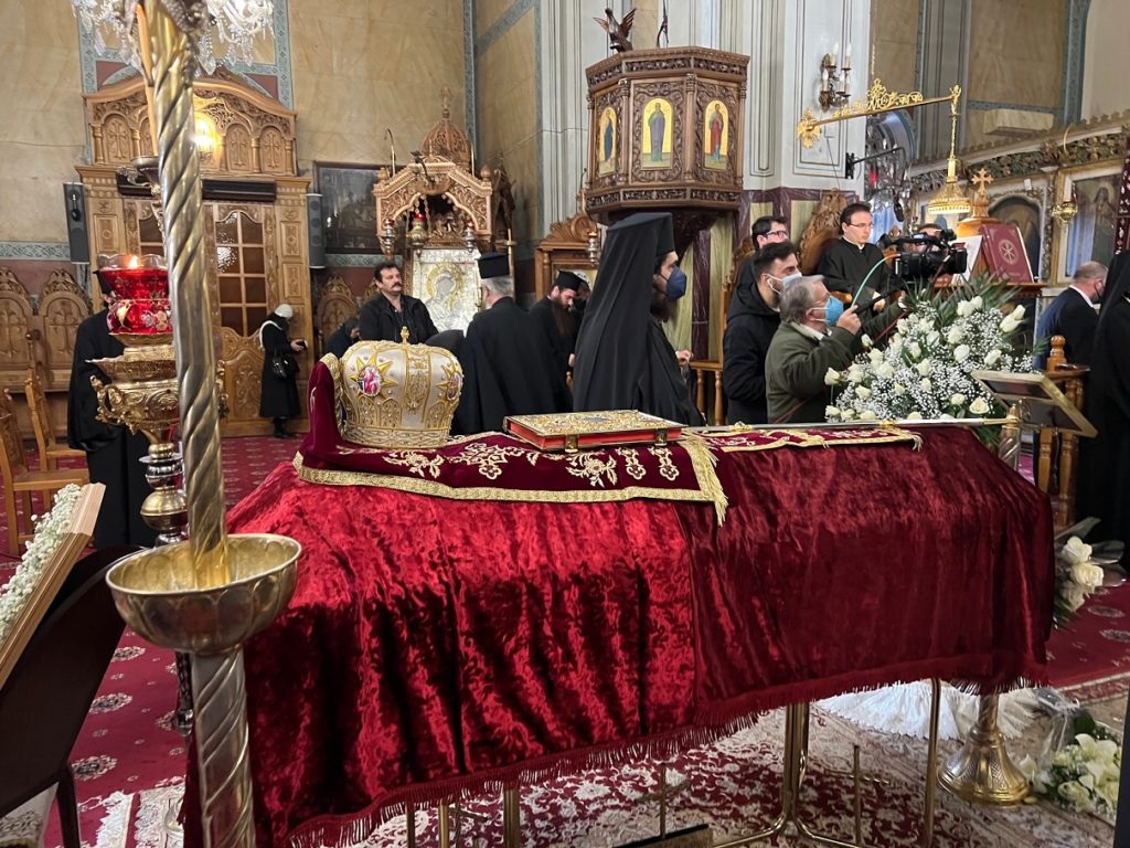 Η εξόδιος ακολουθία του μακαριστού Μητροπολίτη Αιτωλίας