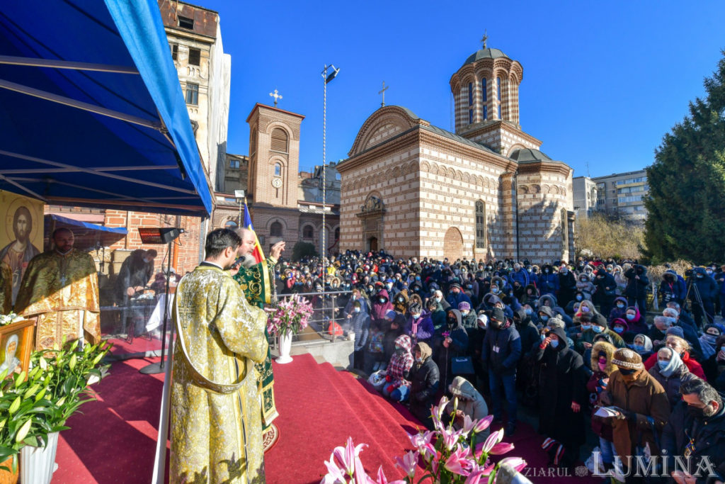 Sfântul Antonie cinstit la biserica sa din centrul Capitalei