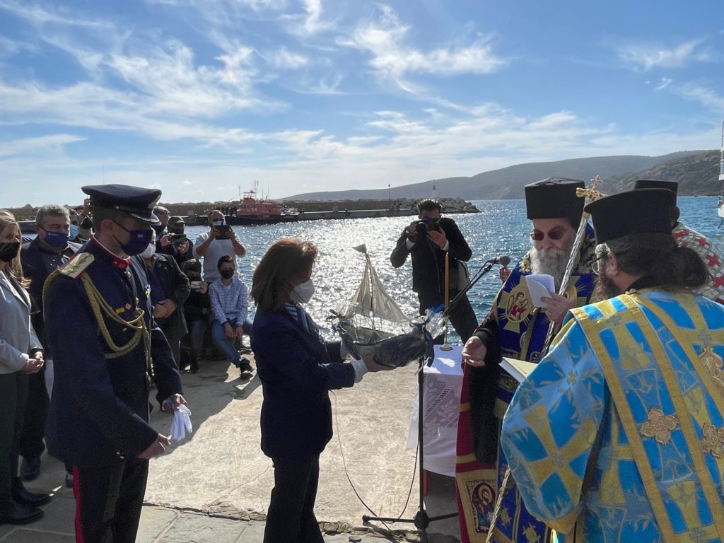 Ο λόγος του Μητροπολίτη Κισάμου προς την Πρόεδρο της Δημοκρατίας στη Γαύδο