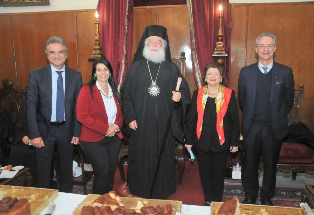 Ο Πατριάρχης Θεόδωρος ευλόγησε την Αγιοβασιλόπιτα του Λυκείου Ελληνίδων Αλεξανδρείας