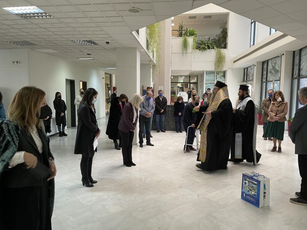 Αγιασμό στη ΔΕΥΑΛ τέλεσε ο Μητροπολίτης Λαρίσης