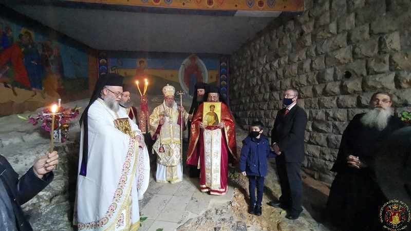 Λιτανεία στον τόπο λιθοβολισμού του Αγίου Στεφάνου